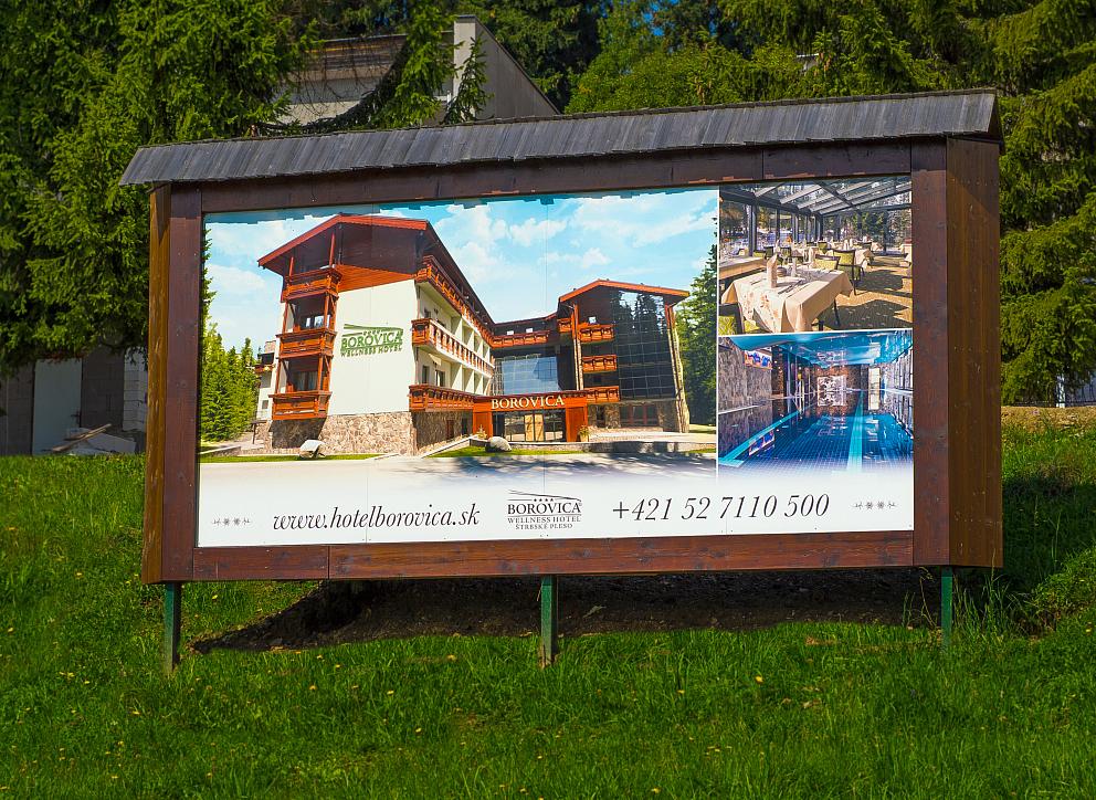 Fóliový billboard Hotel Borovica