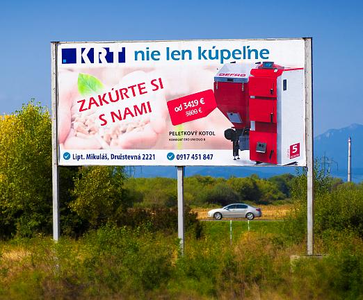 Papierový billboard KRT