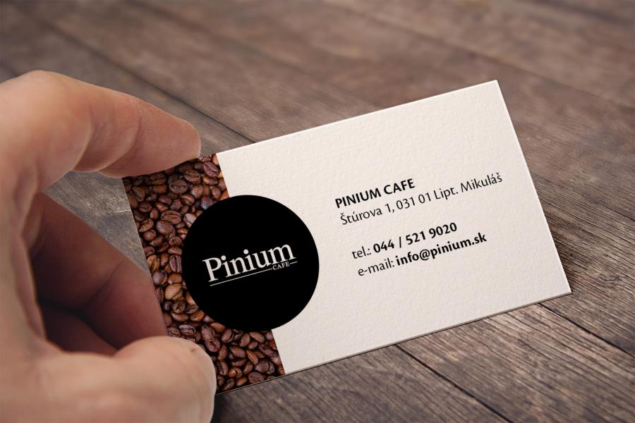 Pinium cafe vizitky