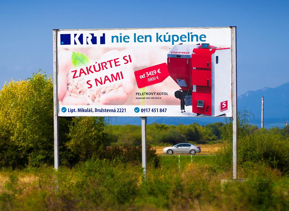 Papierový billboard KRT